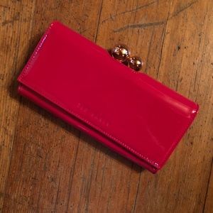 Ted Baker Hot Pink Bobble Wallet